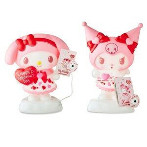 Hello Kitty 2025 Valentines Day Blow Mold Sets My Melody & Kuromi set of 2